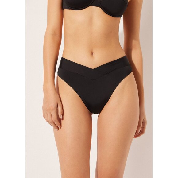 LSPACE Nancy Lee Bitsy Bikini Bottom in Black X-Small New Womens Swimsuit - Picture 13 of 13